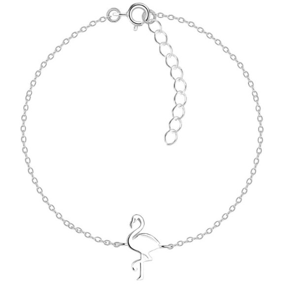 Sterling Silver Flamingo Bracelet - Picture 1 of 1